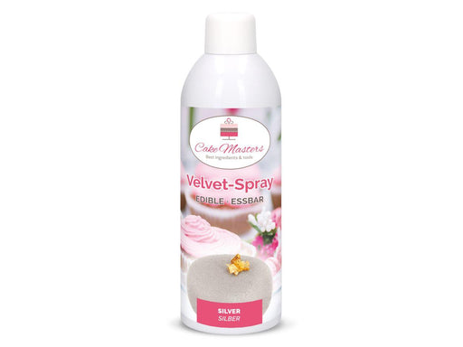 Velvet Spray Silber, 400ml - Tortendekoshop