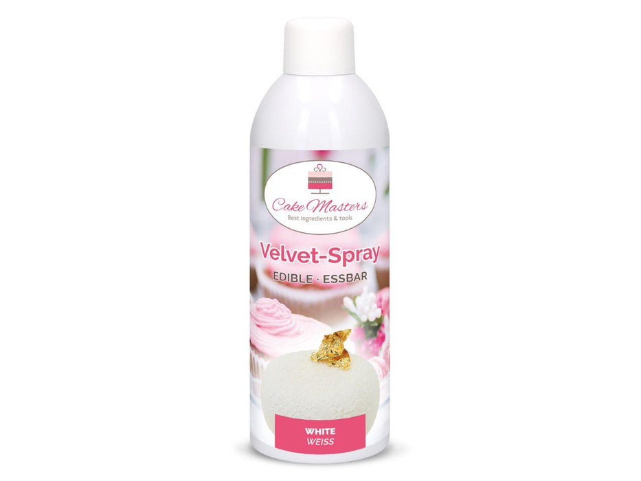 Velvet Spray weiß 400ml - Tortendekoshop
