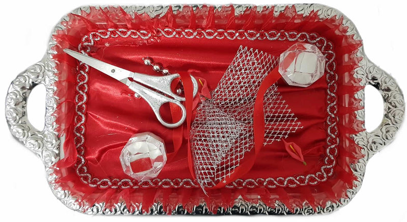 Verlobungstablet mit rot tülle - Tortendekoshop