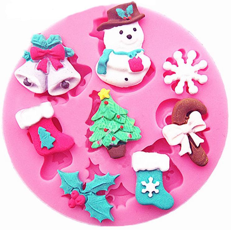 Weihnachten Mini Silikonform -1 - Tortendekoshop