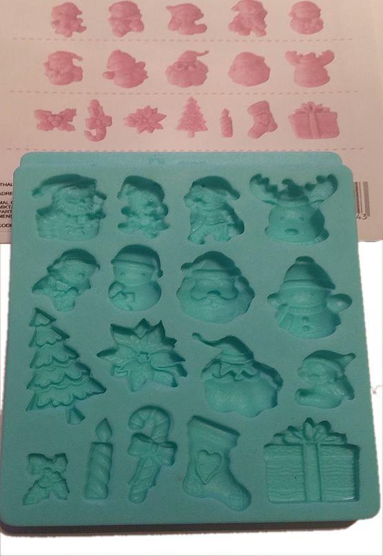 Weihnachten Mini Silikonform - Tortendekoshop