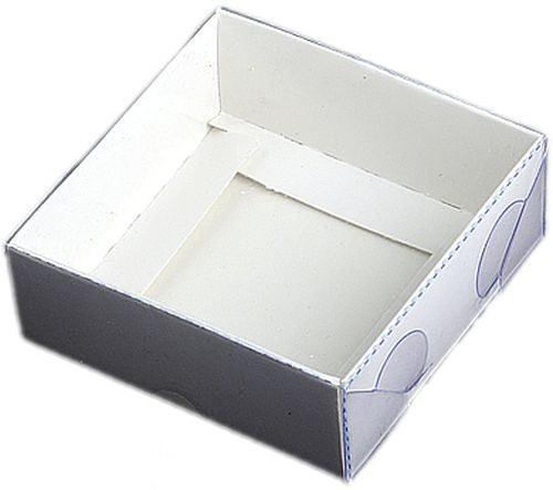 Weiß Deko Schachteln, 8x8x3cm - Tortendekoshop