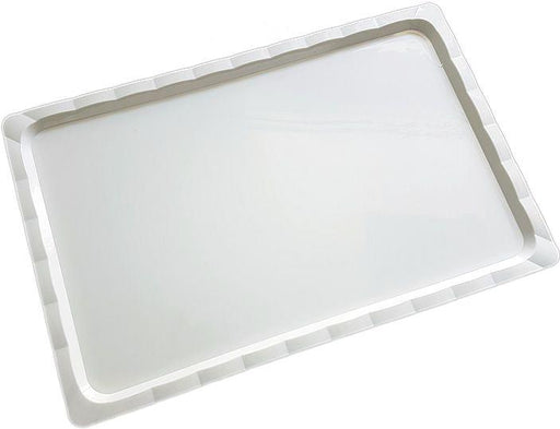 Weiß Kunststoff Tablett, 27,5x42cm - Tortendekoshop