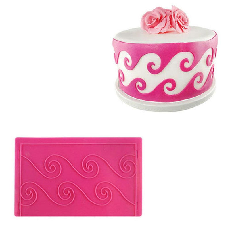Wellen Motiven Muster Silikonform - Tortendekoshop