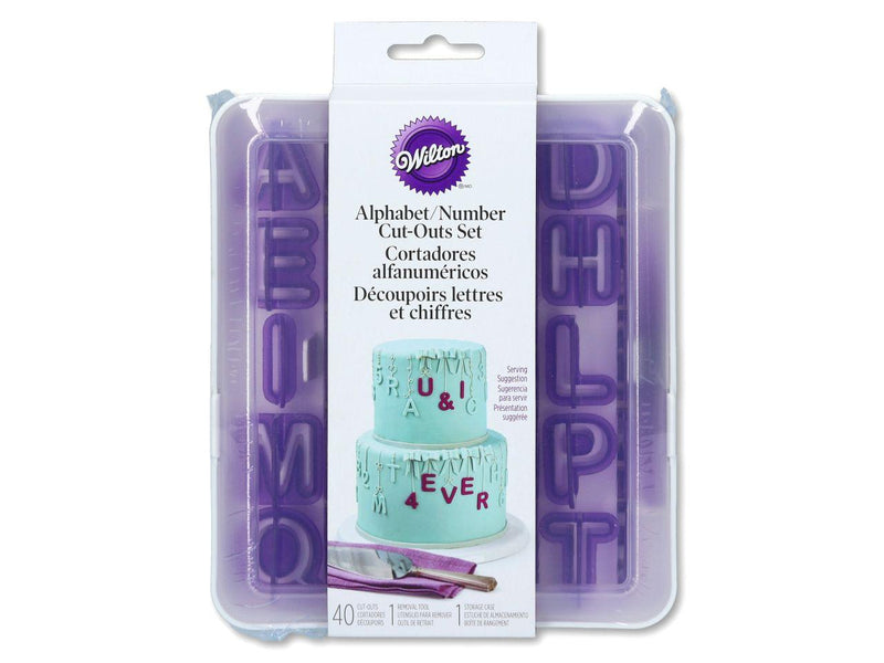 Wilton Alphabet, Number Cut-Outs Set, 40er - Tortendekoshop