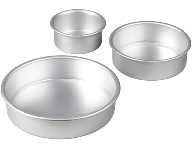 Wilton Runde Pan 3er Set, Aluminium - Tortendekoshop