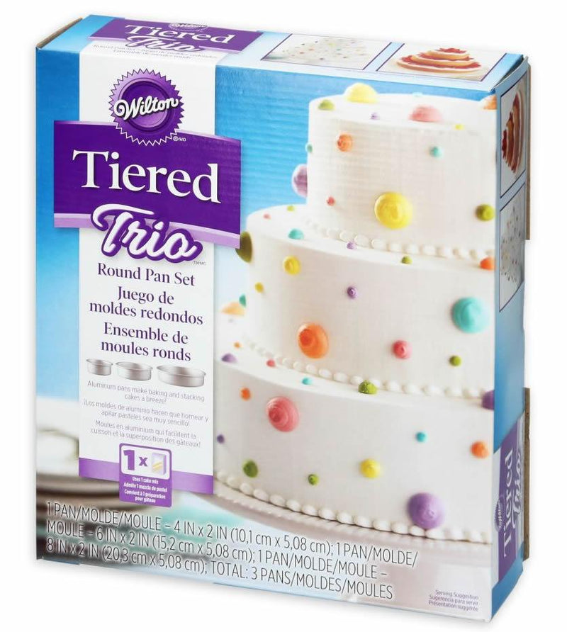 Wilton Runde Pan 3er Set, Aluminium - Tortendekoshop