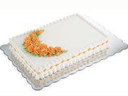 Wilton Tortenplatte Karton, Silber, 32,5x47cm - Tortendekoshop