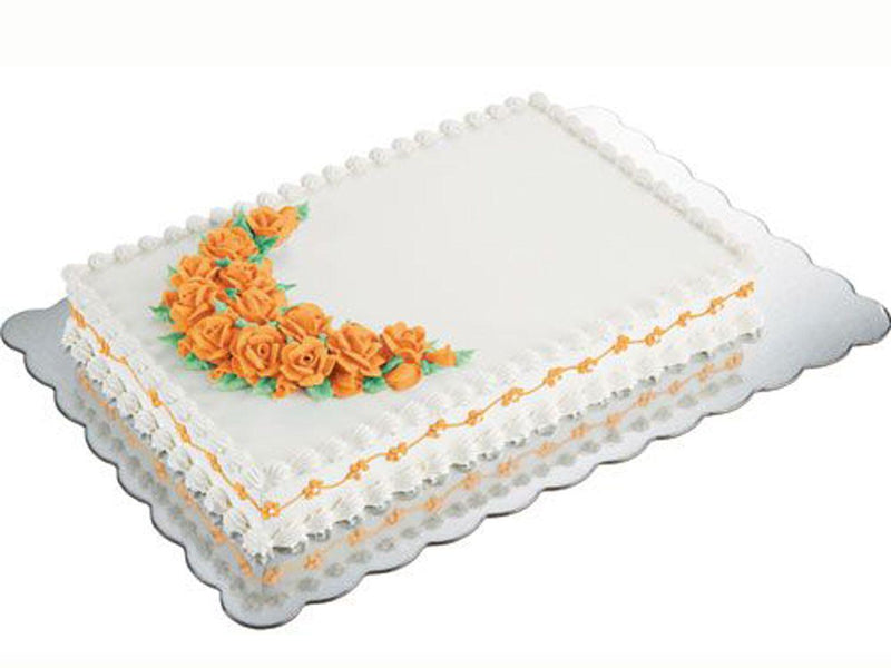 Wilton Tortenplatte Karton, Silber, 32,5x47cm - Tortendekoshop