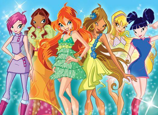 Winx Club Tortenaufleger, Rechteckig - Tortendekoshop