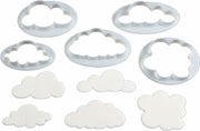 Wolken Ausstecher Set, 5er - Tortendekoshop
