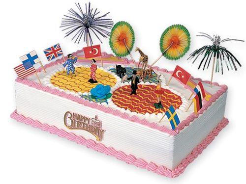 Zirkus Plastik Torten Deko Set - Tortendekoshop