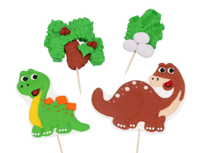 Zuckerdekor Set Dinosaurier, 4tlg. - Tortendekoshop