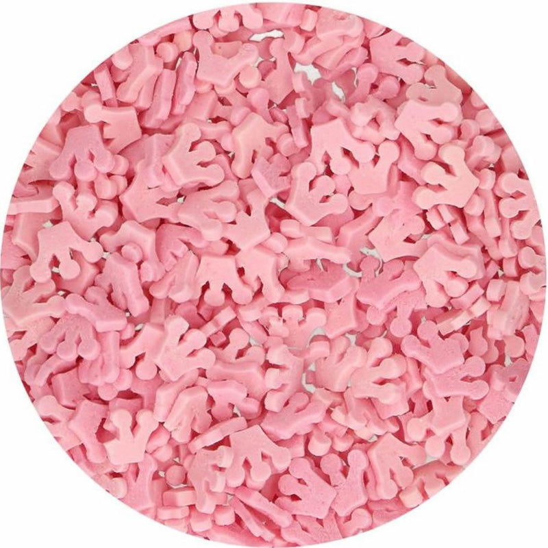 Zuckerdekoration Kronen Rosa, 45g - Tortendekoshop