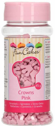 Zuckerdekoration Kronen Rosa, 45g - Tortendekoshop