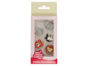 Zuckerdekoration Safaritiere Set, 12tlg. - Tortendekoshop