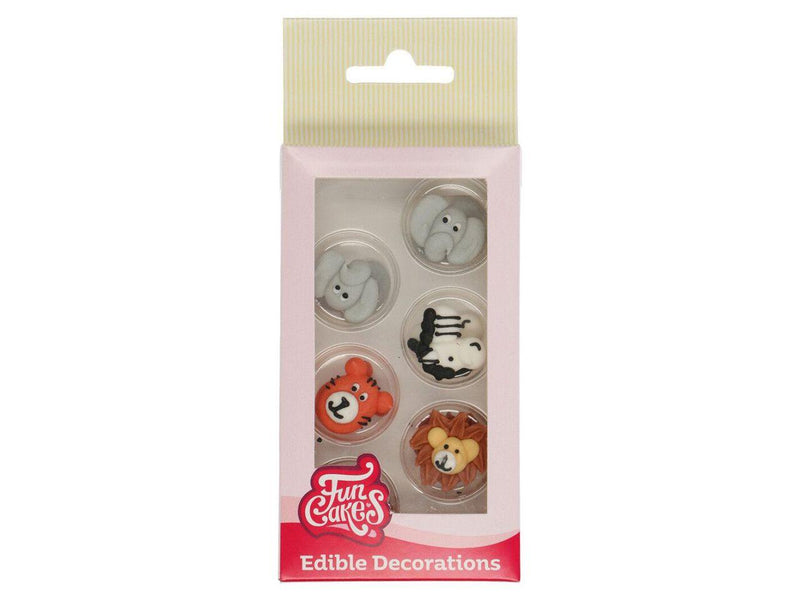 Zuckerdekoration Safaritiere Set, 12tlg. - Tortendekoshop