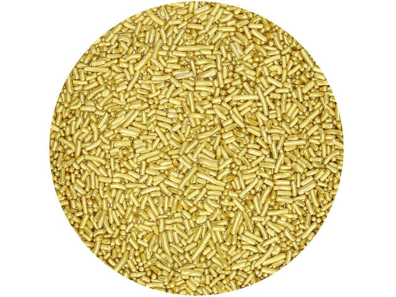 Zuckerstreusel Metallic Gold, 80g - Tortendekoshop